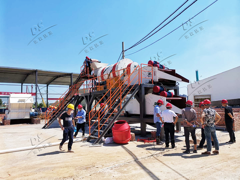 污染場地淋洗修復現場